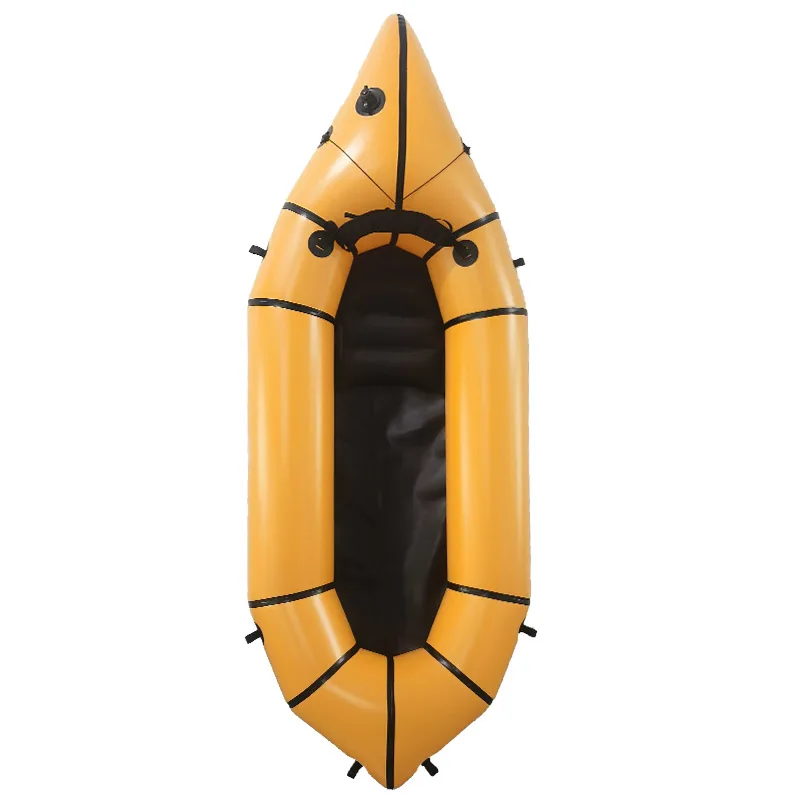 

Single kayak outdoor rafting inflatable fishing boat lightweight backpacking boat
