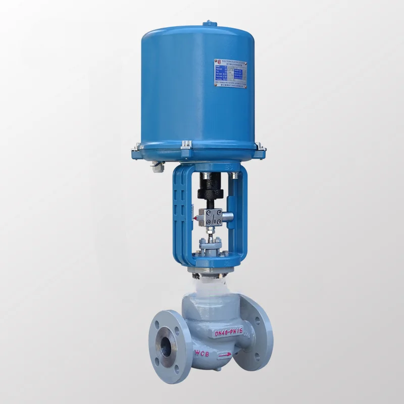 Control valve ZDLP proportional single seat steam heat transfer oil temperature pressure flow intelligent control valve