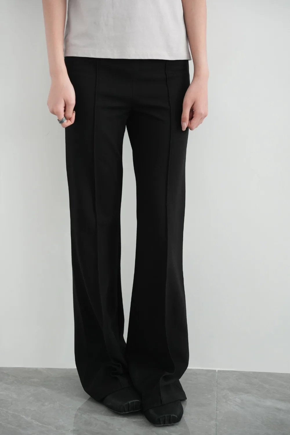 

Autumn and Winter Three-dimensional Bootcut Casual Pants