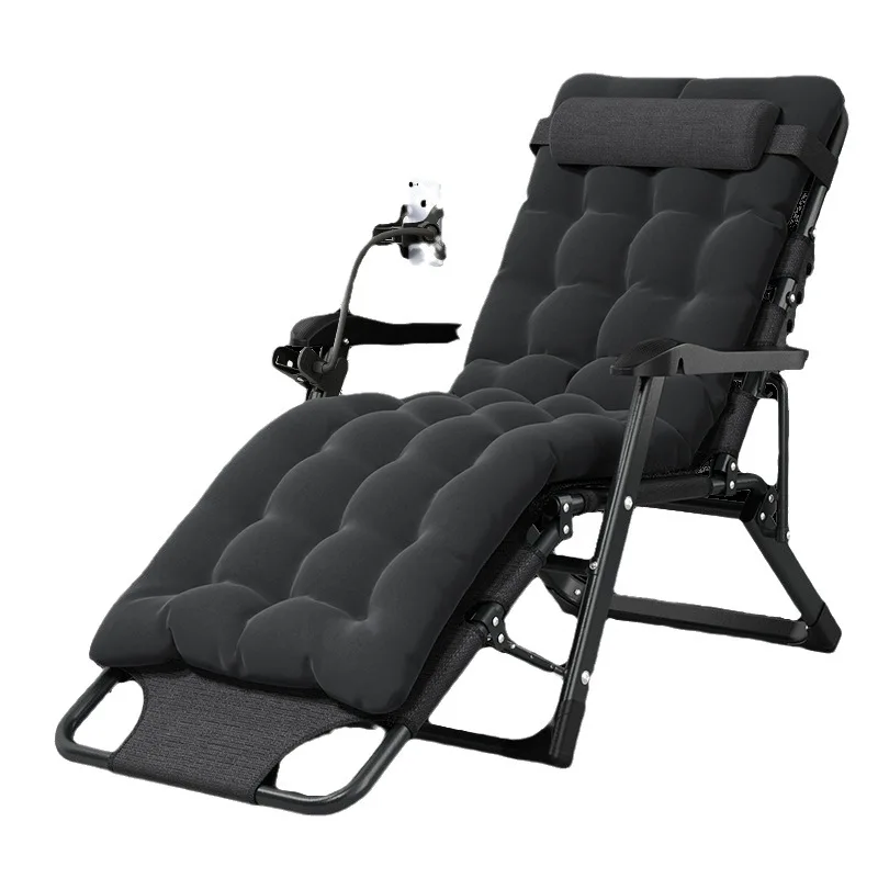 Single lunch break recliner office nap bed leisure balcony lazy sofa home portable backrest folding chair