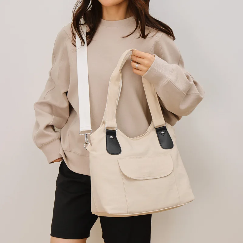 

Нейлоновые сумки через плечо для женщин, новинка 2023 года, большая сумка через плечо, высококачественные подростковые молодежные студенческие женские сумки