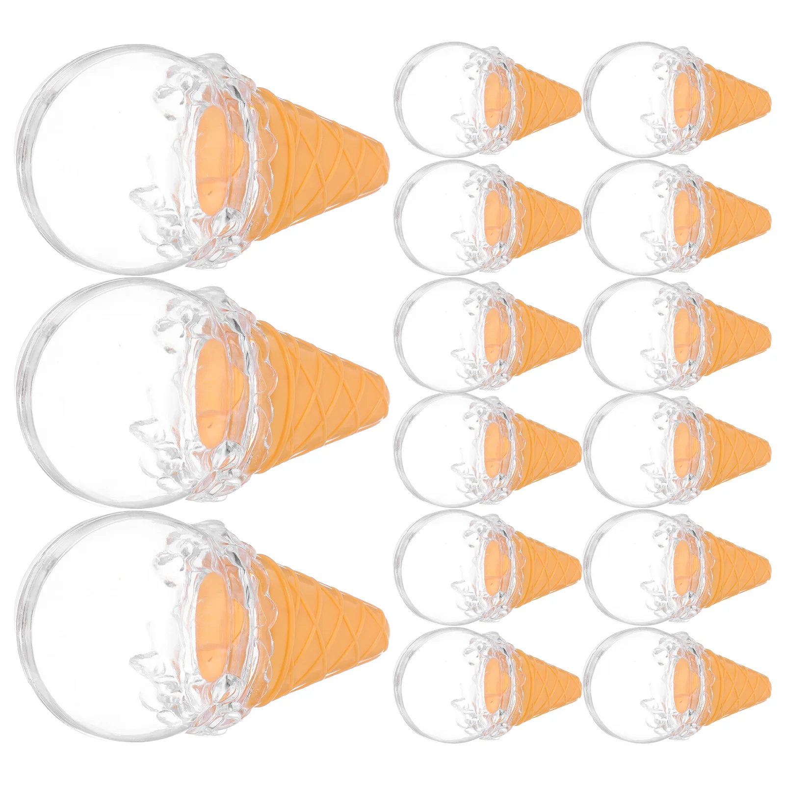 

16pcs Candy Ice Cream Shape Party Favors Gift Containers Plastic Treat Boxes Unique Design for Wedding New Year Festival Favor