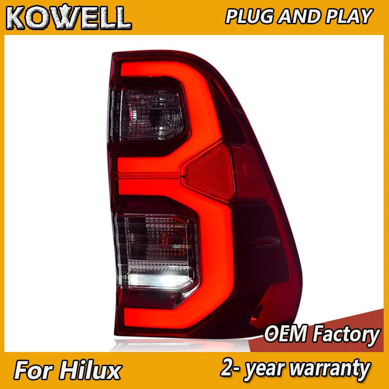 Car Styling for Toyota Hilux Tail Lamp 2015-2020 Revo Taillight Vigo Tail Lamp Rear DRL Fog Brake Reversing Turn Signal