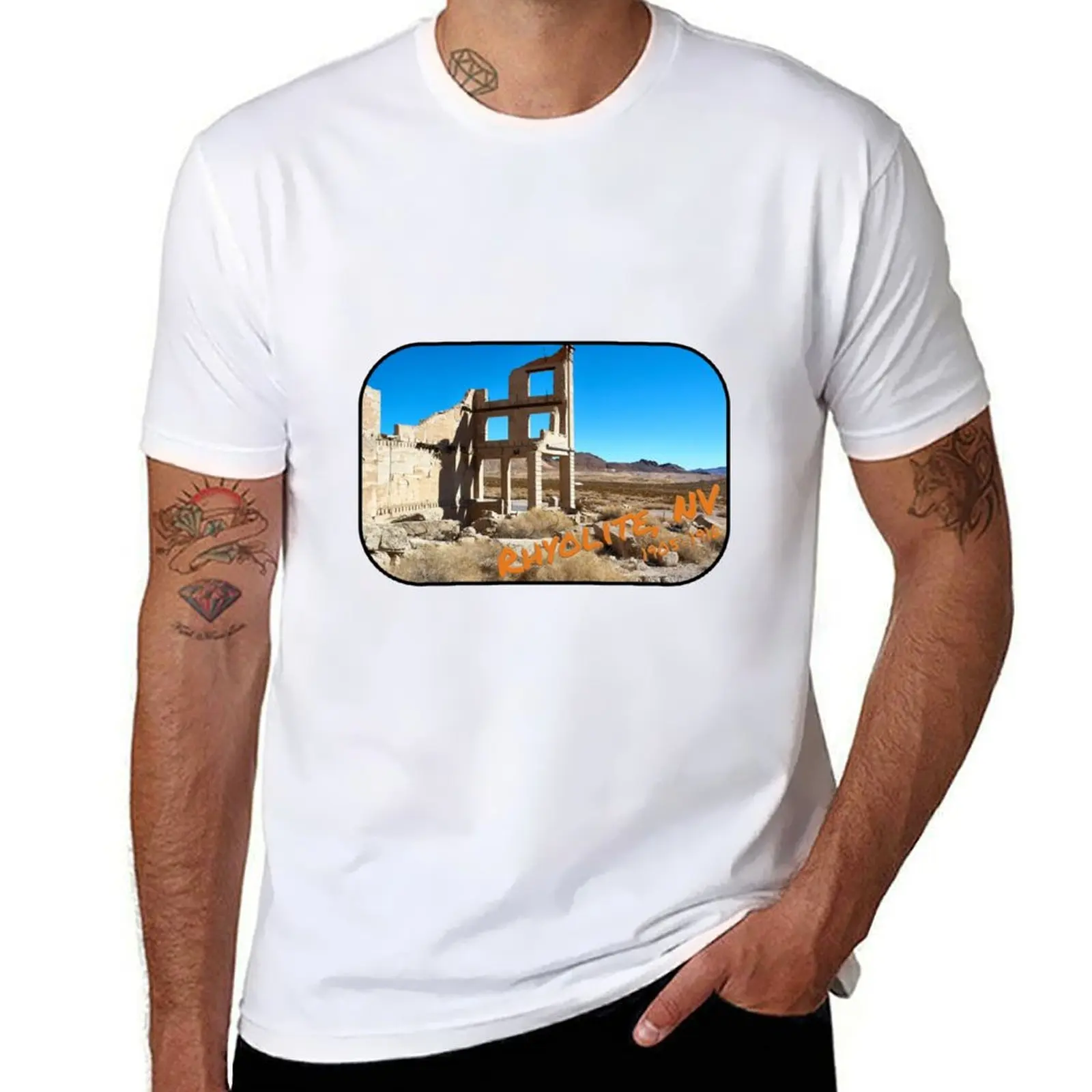 

Rhyolite Nevada Ghost Town T-Shirt fashion shirts funny meme t-shirts luxury t-shirt t shirts for men cotton