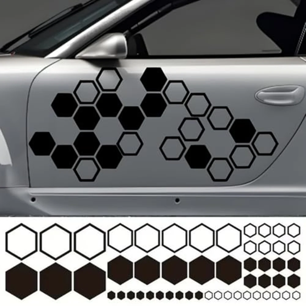 Car Decorative Stripes 104PCS Car Decals Car Modification Easy Installation Design Multiple Color Options Tear-resistant Decals