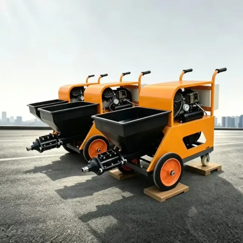 Customized Portable 311 Cement Mortar Sprayer Machine 2 M³/h For Putty Fireproof Coating And Construction Work