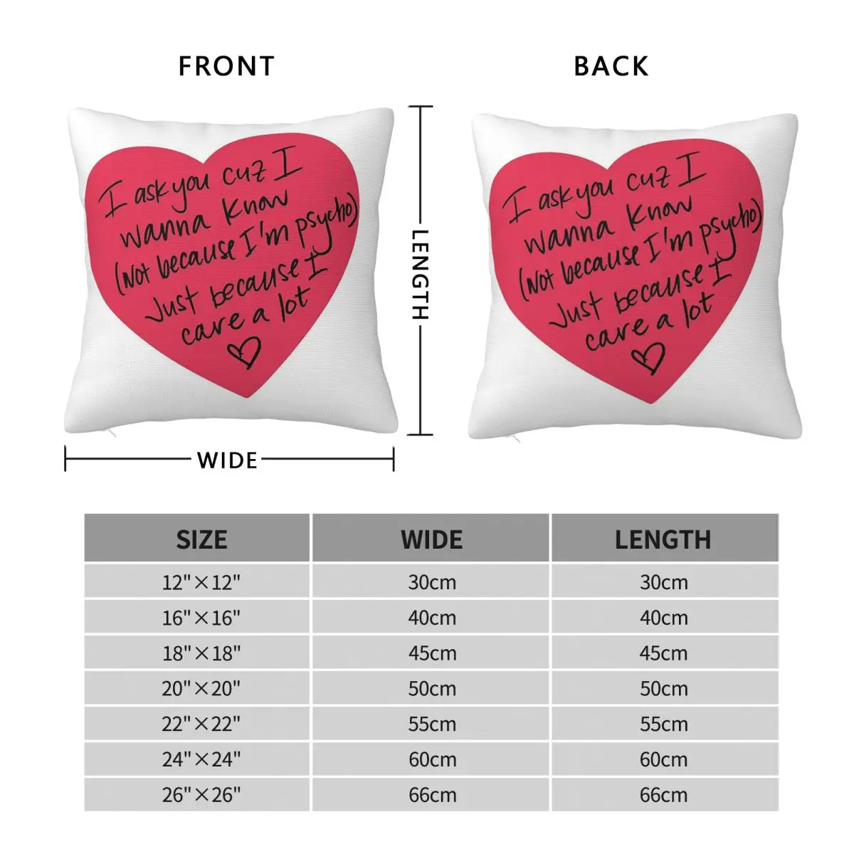 Not Because I'm Psycho Amy Shark Pillowcase Polyester Linen Velvet Creative Zip Decorative Sofa Cushion Cover Wholesale