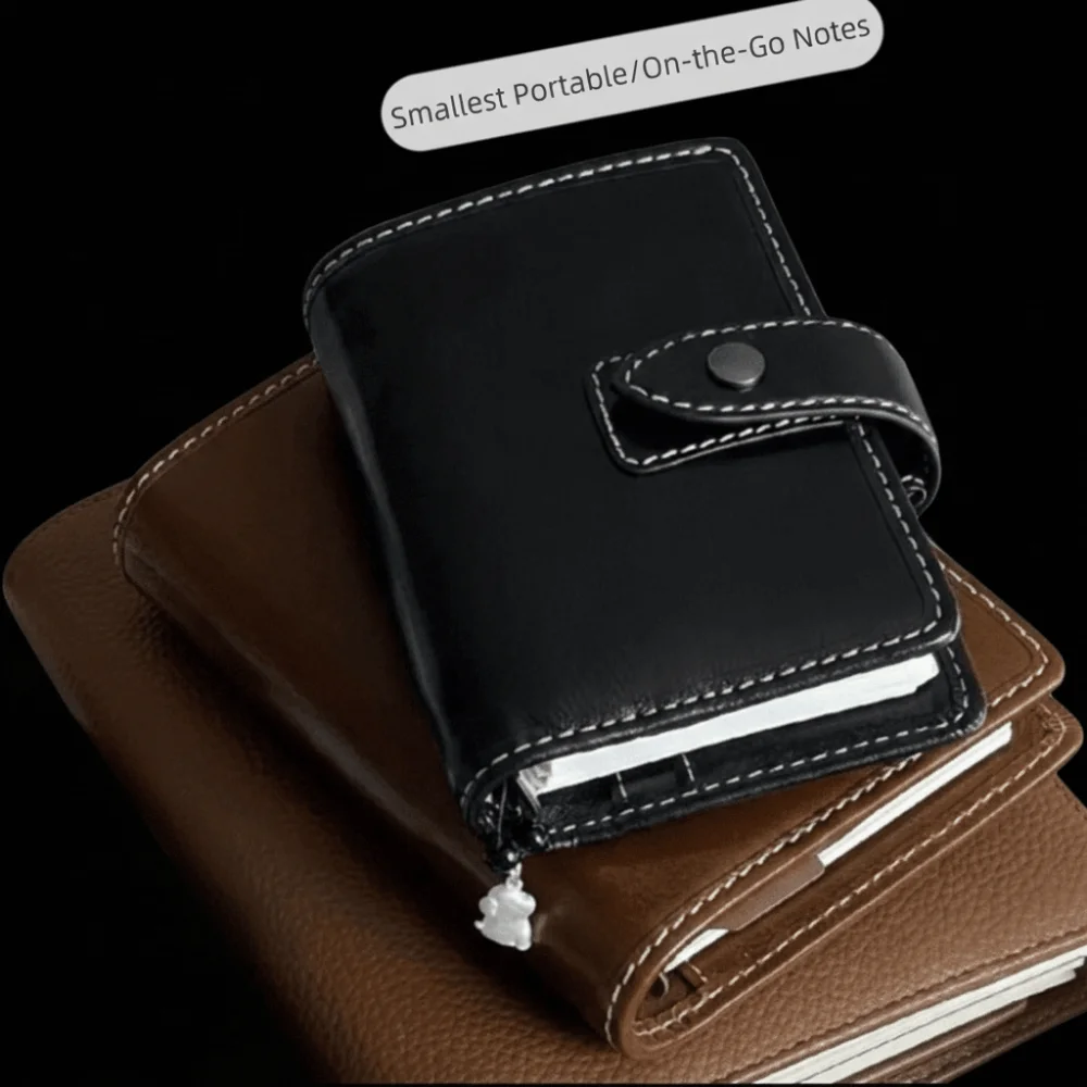 Removable Blank Inner Pages M5 Notebook Shell Loose-leaf Hard Shell Schedule Planner Book DIY Scrapbook Travel Journal