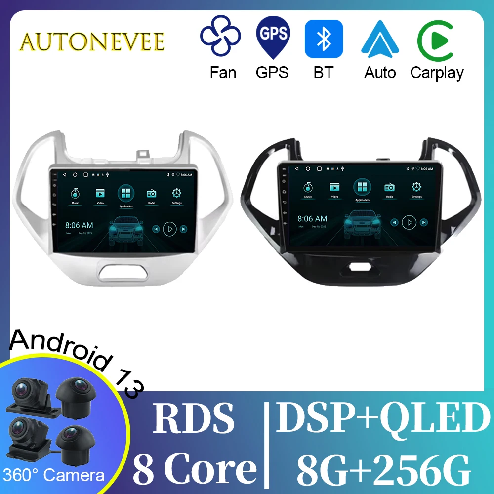 

Android 13 For Ford FIGO KA 2015 2016 2017 2018 Car Radio Multimedia Player Navigation No 2din DVDStereo Head Unit WIFI Screen