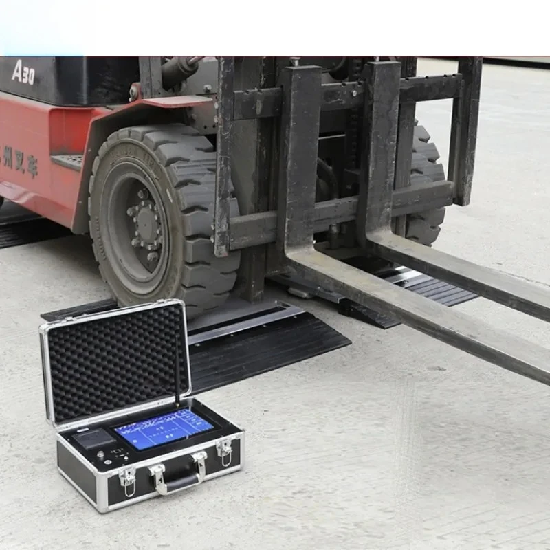 2026Hot 102 Axle Load Truck Scale 20ton 10ton Scale Portable Axle Pad Scale with Plastic Ramp Wireless Display