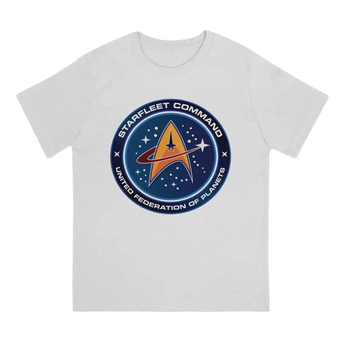 Tops 100% Cotton Leisure Sports Star Treks Starfleet Theme Design Men's and women's T-shirts Short sleeved fun print