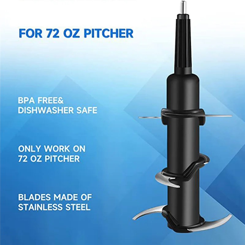 Piezas de repuesto para licuadora Nutri Ninja, Extractor de repuesto, 6 aletas, cuchilla inferior, BL66OC, BL740BL642, BL500C