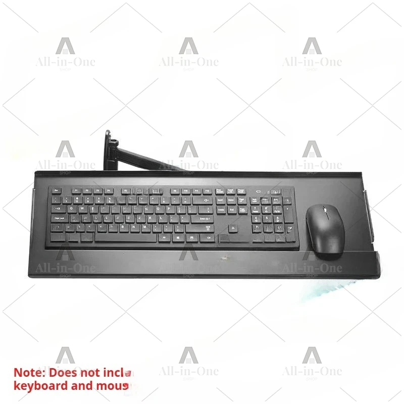 40CM Industrial Keyboard Holder Computer Gaming Keyboard Holder Retractable Aluminum Profile Rotatable Adjustable for Office
