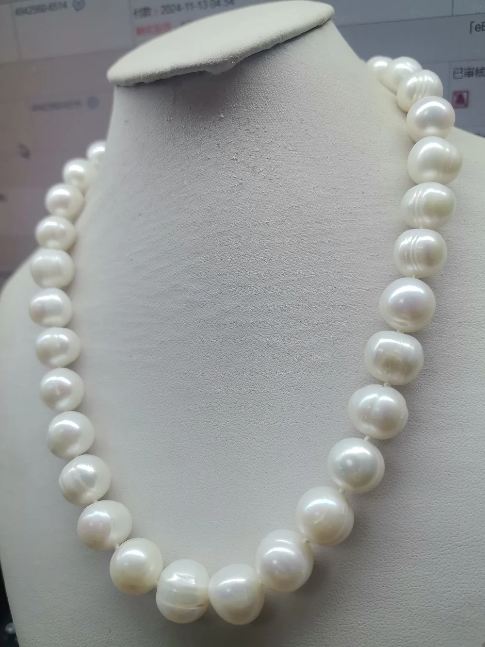 long Baroque AAAA+11-12mm Natural seawater akoya white Blue Pearl Necklace 14k 36inch 18inch 20inch 54inch