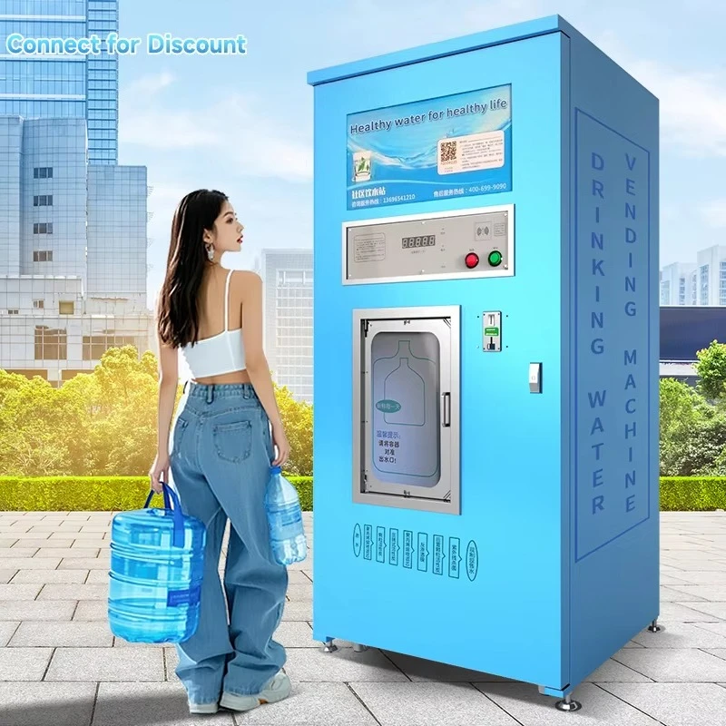 Easy-to-Operate Rust-Resistant RO Water Vending Machine Customized Coin Credit Card Payment SDK Water Purification Dispenser