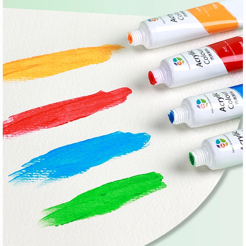 Professional Acrylic Paint Set in Large 12ml Tubes, Rich Vivid Colors for Artists Students Beginners, Canvas Portrait Paintings