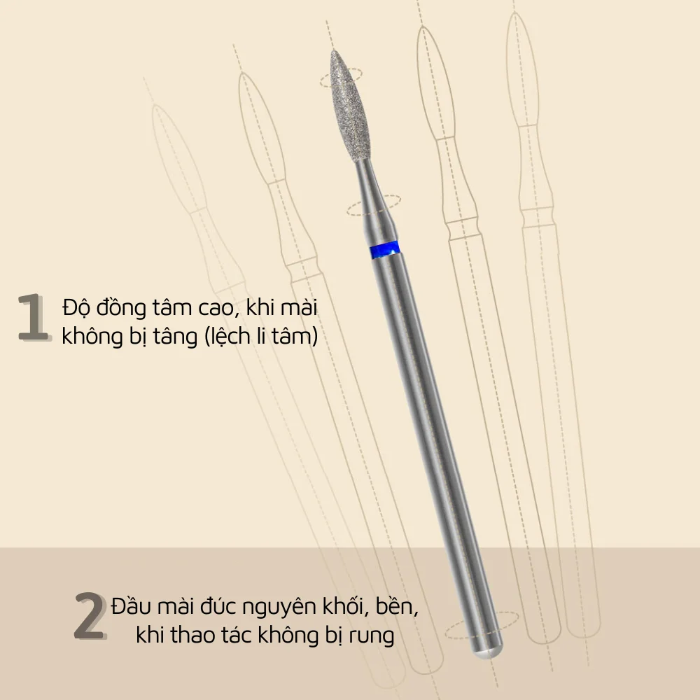 Russian leather Corner Grinding Head，Nail Drill Bits, Professional Manicure Tools