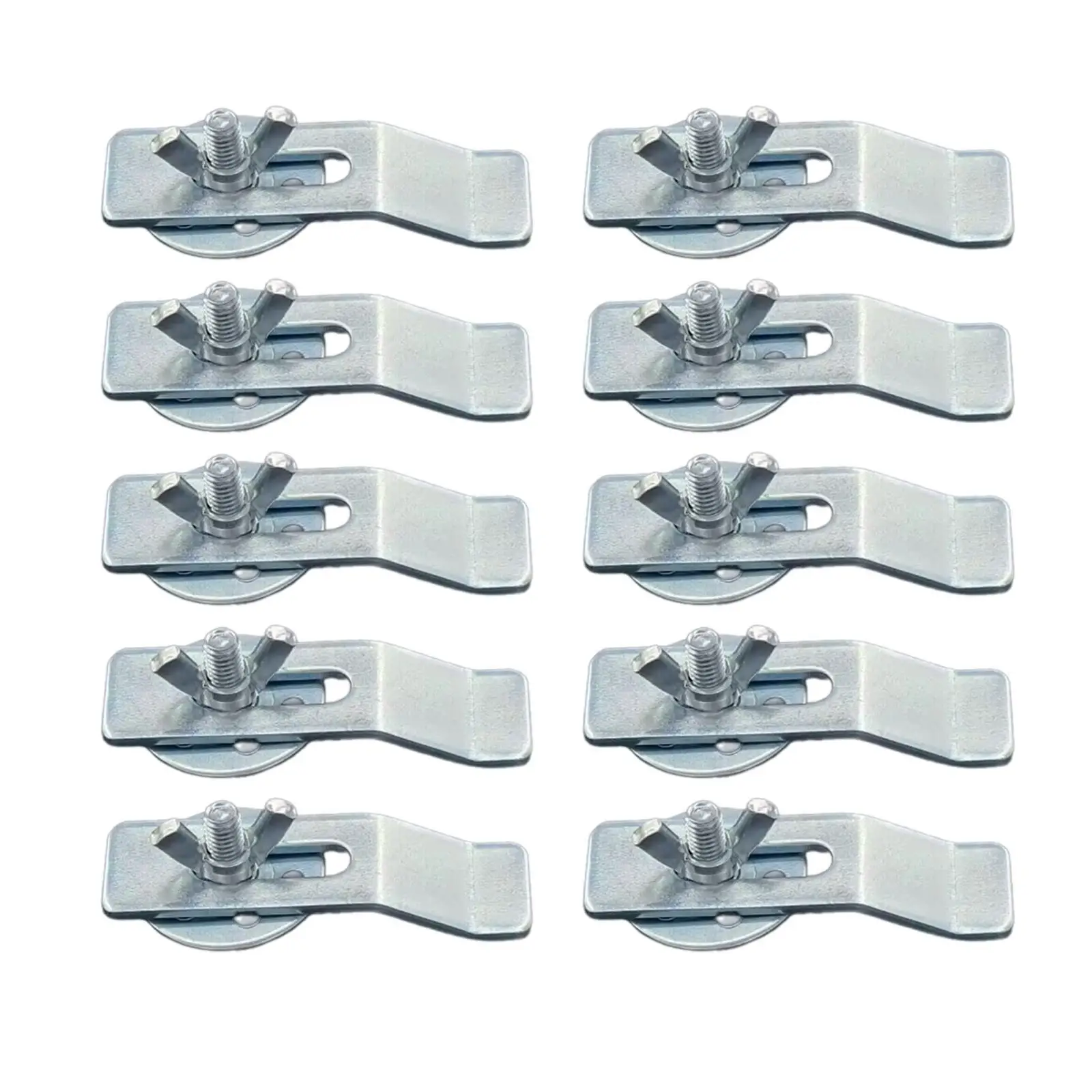 10 Pieces Undermount Sink Clips Parts Ceramic Washbasin Clips for Countertop