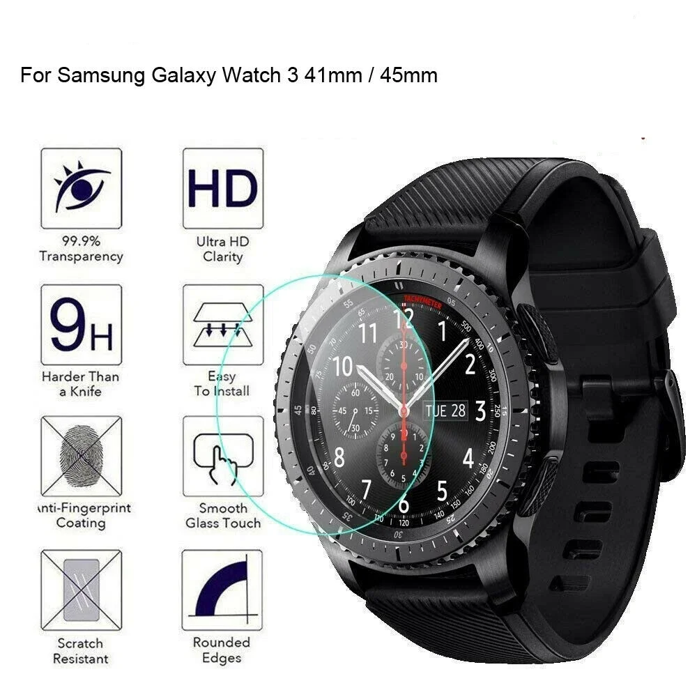 HD Tempered Glass for Samsung Galaxy Watch 5 4 3 42mm 44mm 40mm 46mm Guard Protector Film Watch4 Classic Screen Protectors Films