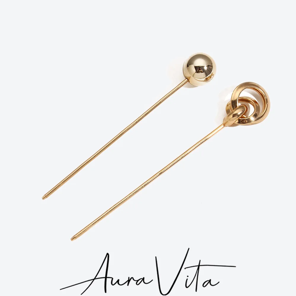 

AuraVita New Trend Alloy Geometric Hair Sticks Party Creative Hairpin 2024 New Trend Women's Elegant Hair Accessories Wholesale