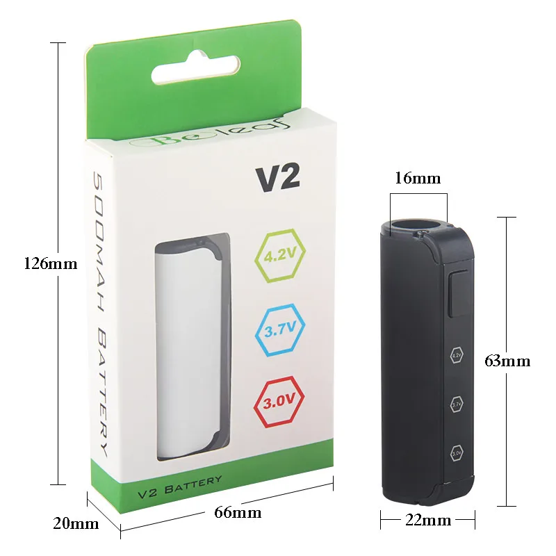 Beleaf Vaper Elektronische Pijp Waterpijp Vape Pen Cartridge Batterij 510 Manetic Voorverwarmen VV Knop LED Volt Micro aanpassen