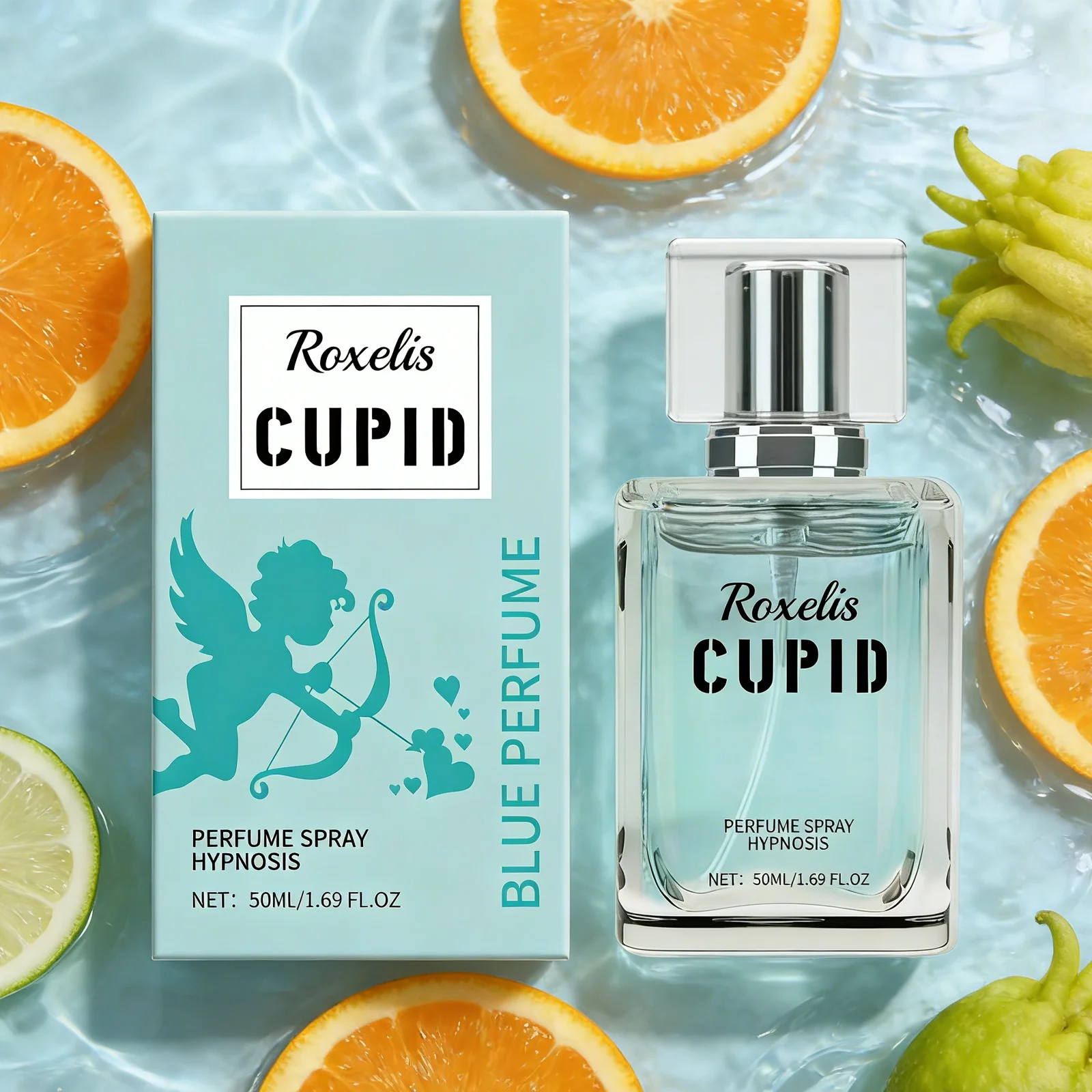 

ROXELIS Cupid Blue: Стойкий портативный парфюм с ароматом свежих цитрусовых для мужчин, усиливающий привлекательность, для повседневного использования, вечеринок, свиданий, в подарок