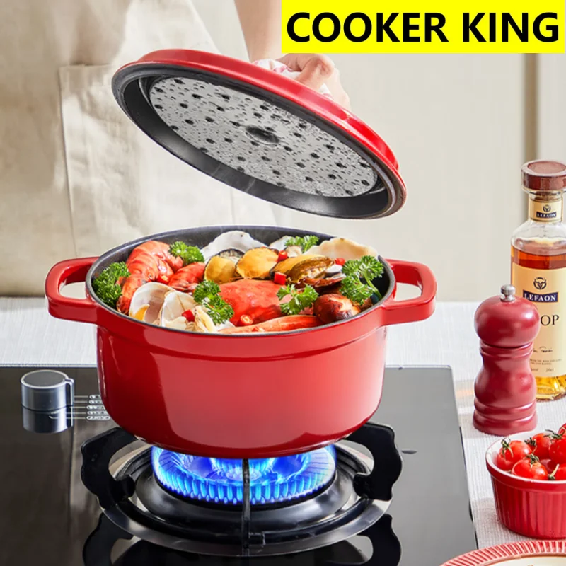 

COOKER KING антипригарная сковорода с плоским дном для домашней кухонной утвари, быстрая теплопроводность для всех плит