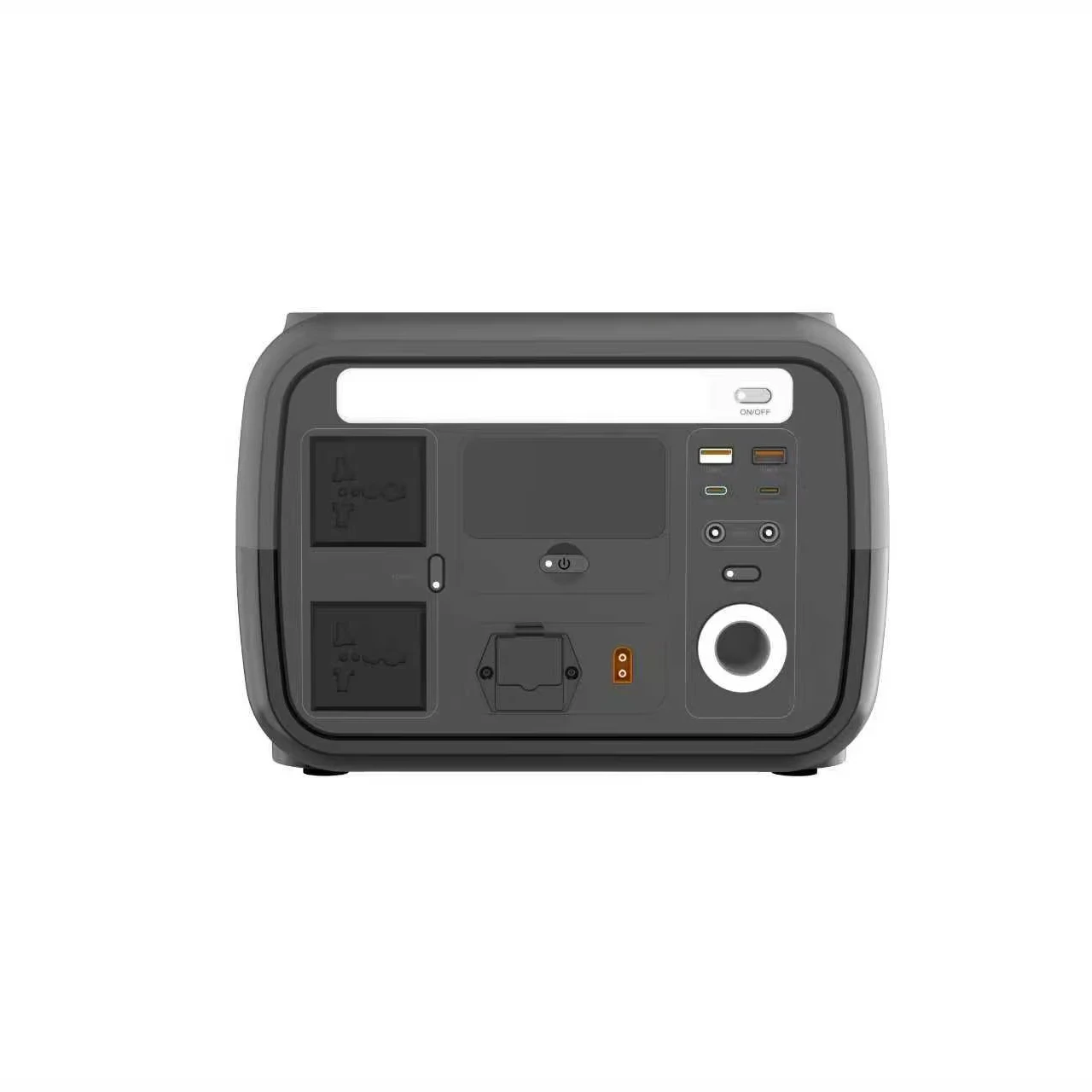 Portable 600W Car Solar Station Inverter 110V/220V Pure Sine Wave MPPT LiFePO4 Lithium Ion Battery Wireless Charging Air