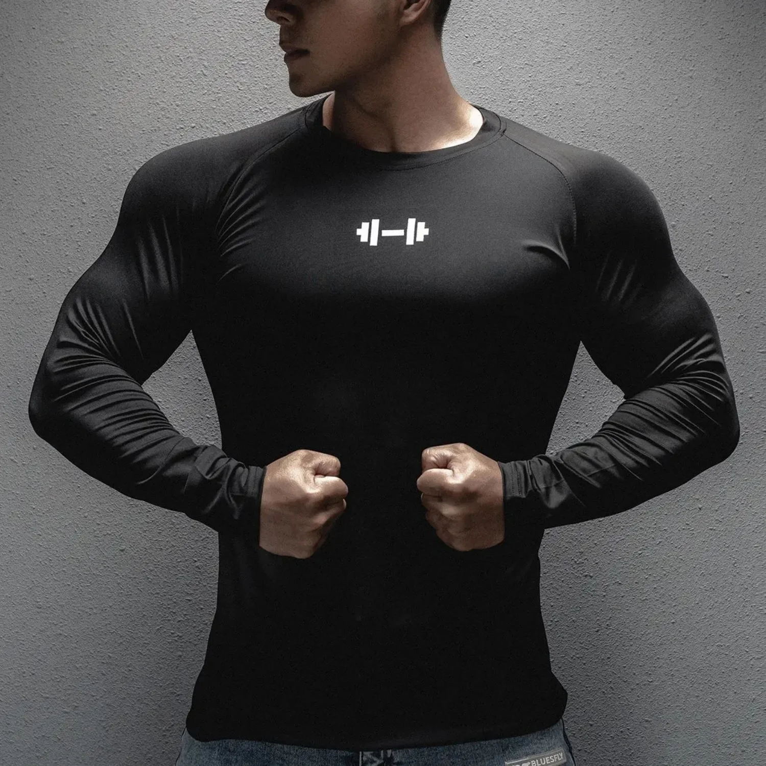 Comprehensive Elastic Long Sleeves Compression Shirt Sun Protection Sports Second Skin Running T-shirt Fitness Workout Clothing