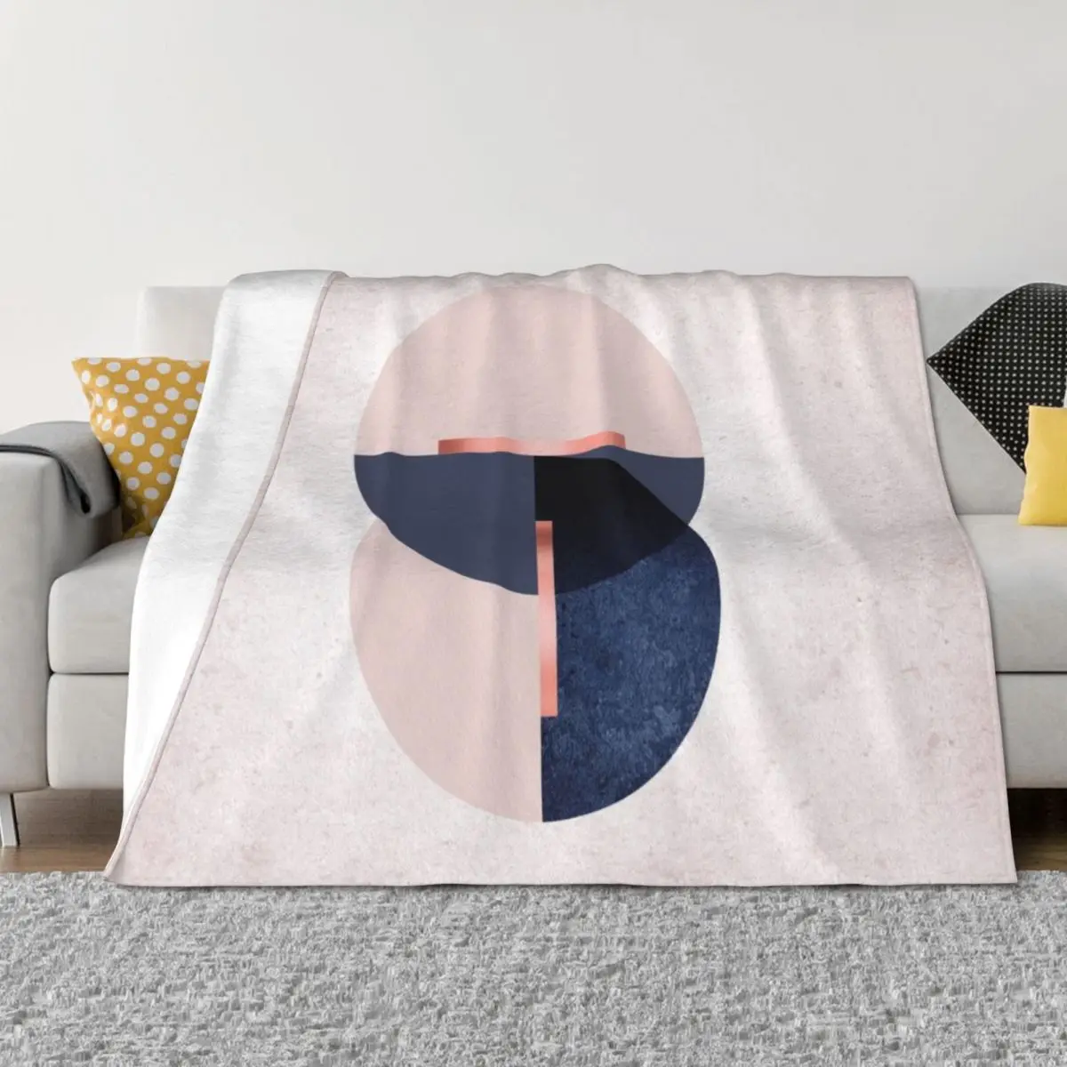 

Geometric Circles Throw Blanket wednesday Polar Travel Soft Plush Plaid Blankets