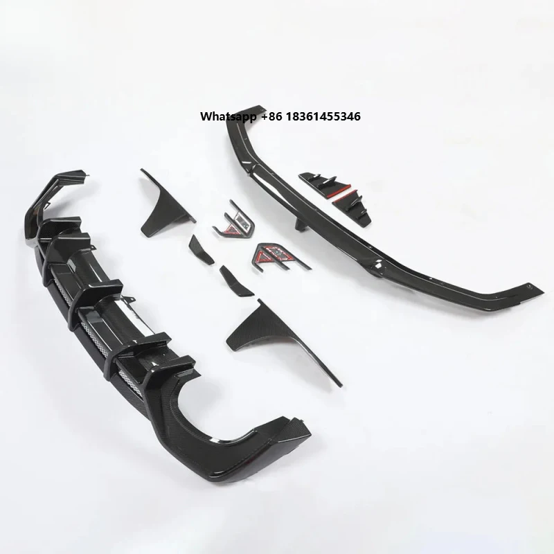 

For RS7 C8 2020-2024 High Quality Dry Carbon Fiber Front Lip Rear Diffuser Body Kit Durable Premium Car Accessories