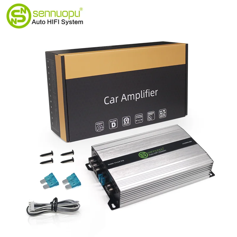 Sennuopu M300.1D amplificador monobloque amplificador de sonido de coche Clase D subwoofer procesadores de Audio para coche 300W