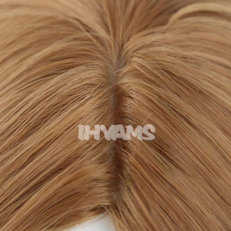 Women Blonde Wigs Cosplay 65cm Wavy Long Synthetic Hair Heat Resistant Fiber