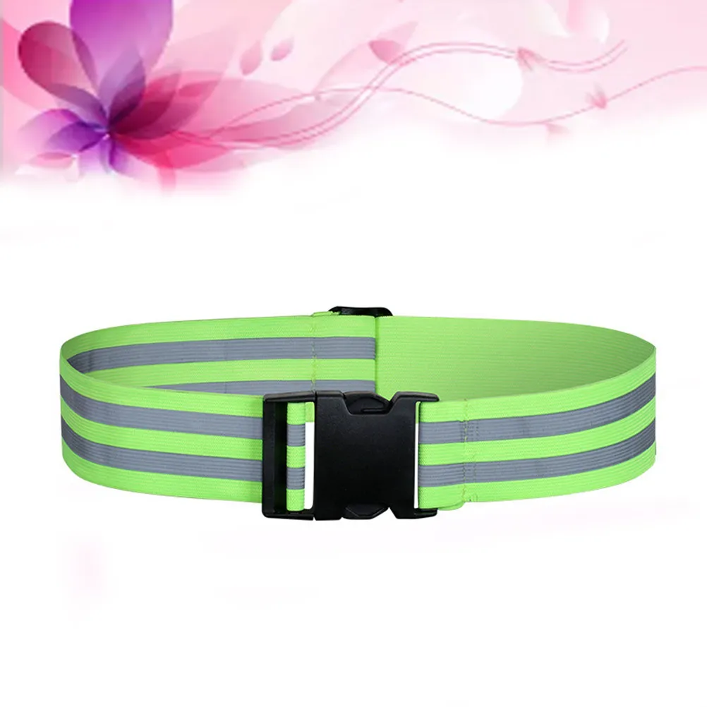

High Visibility Reflective Belt Elastic Adjustable Lightweight Safety Gear for Running Cycling Walking Policeman Workers