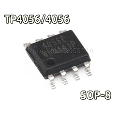 チップセット,10ピース/ロットtp4056 sop8 4056e tc4056a tp4056e 4056 sop-8 smd