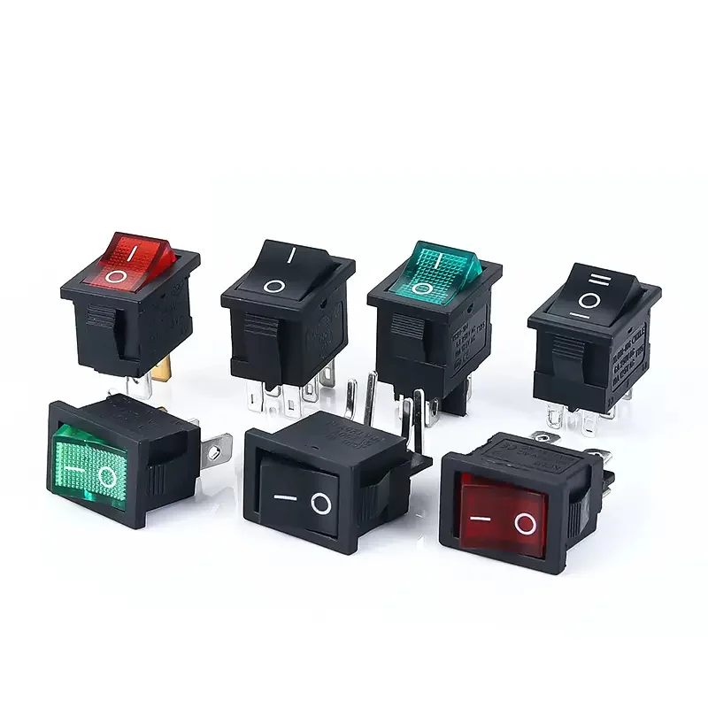 KCD1 2pin 3Pin 4Pin 6Pin tilting shipshape Snap-in ON/OFF Rocker Switch