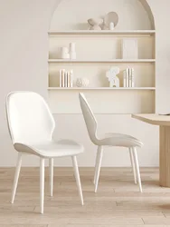 Dining chairs, luxury cream style home backrest chairs, minimalist internet celebrity makeup and nail art stools, office chairs