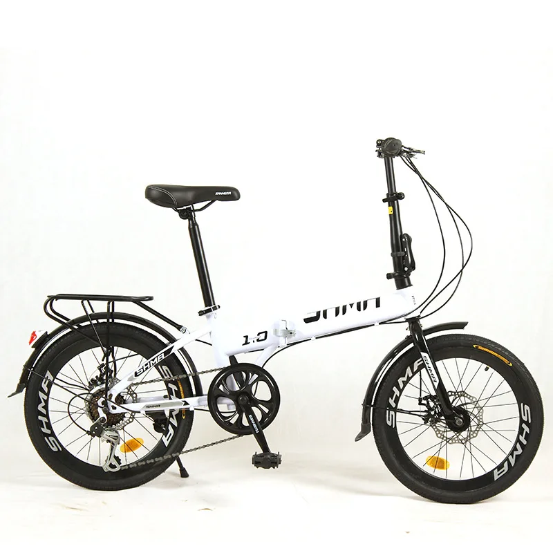 

20-inch Folding Bike: Geared Disc Brake, Portable for Adults & Students Commuting