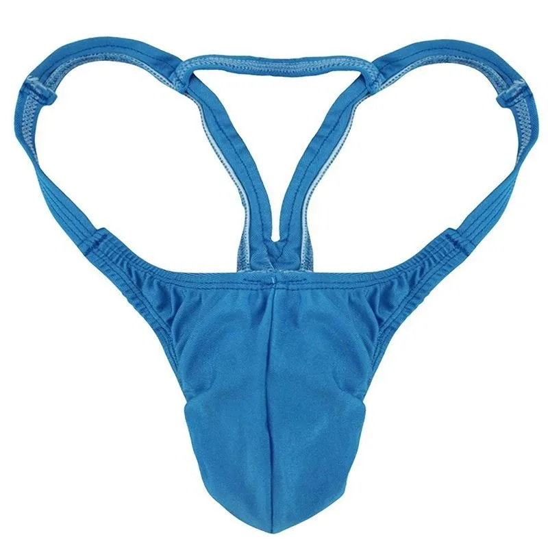 Smooth and Soft Men's Underwear  Thin Breathable Pants Sexy Fluoroelastic U Raised Bag Thong Tight Low-rise T Pants Temptation