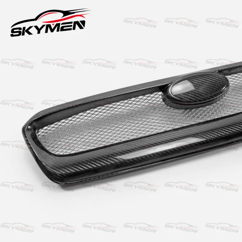 OEM Carbon Fiber Front Grille For Subaru Impreza VAF VAB WRX STI Glossy Bumper Grill Pre-facelifted Grills Cover Racing Bodykit