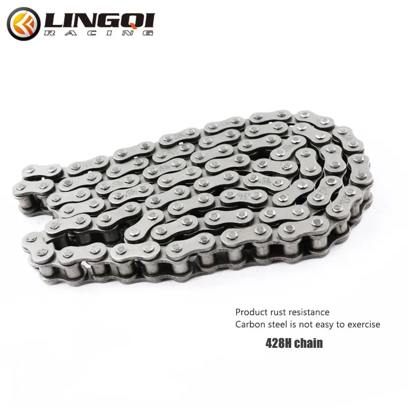 

LINGQI 428 428H Chain Master Link Motorcycle 92 94 96 98 120 126L 138L 104L Links Dirt Pocket Bike Racing Chains Gas Electric