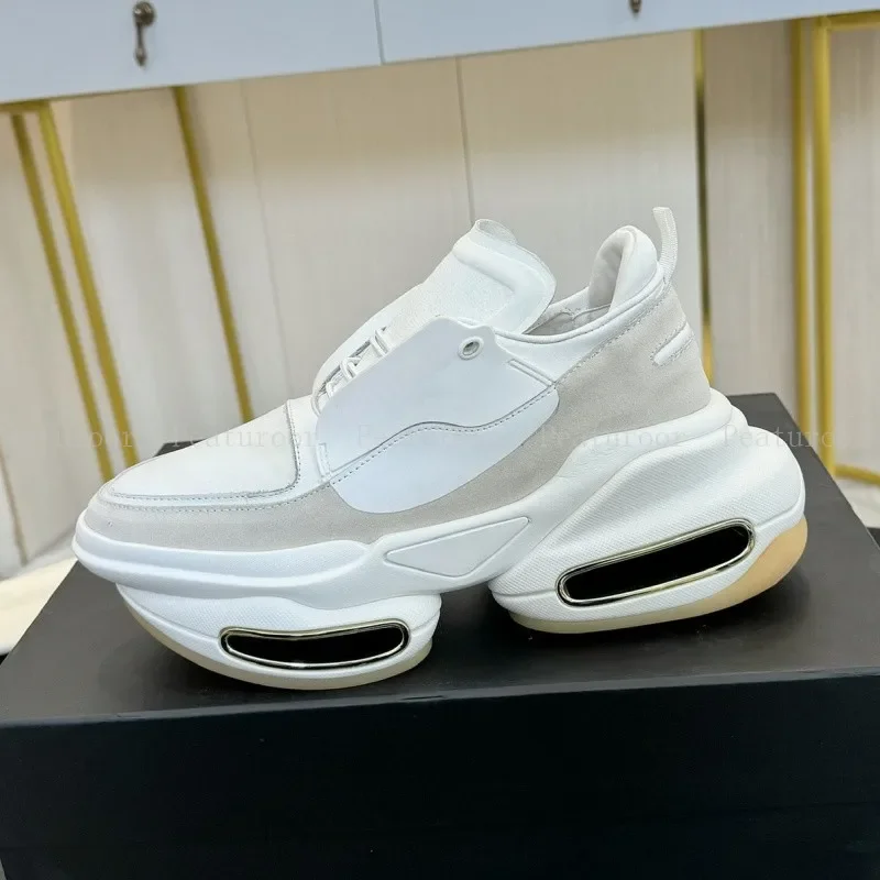 

Top Quality New Men Sports Shoes Platform Sneakers Lace Up Thick Sole Casual Shoes Women Loafers Walking Shoes Size 35-46