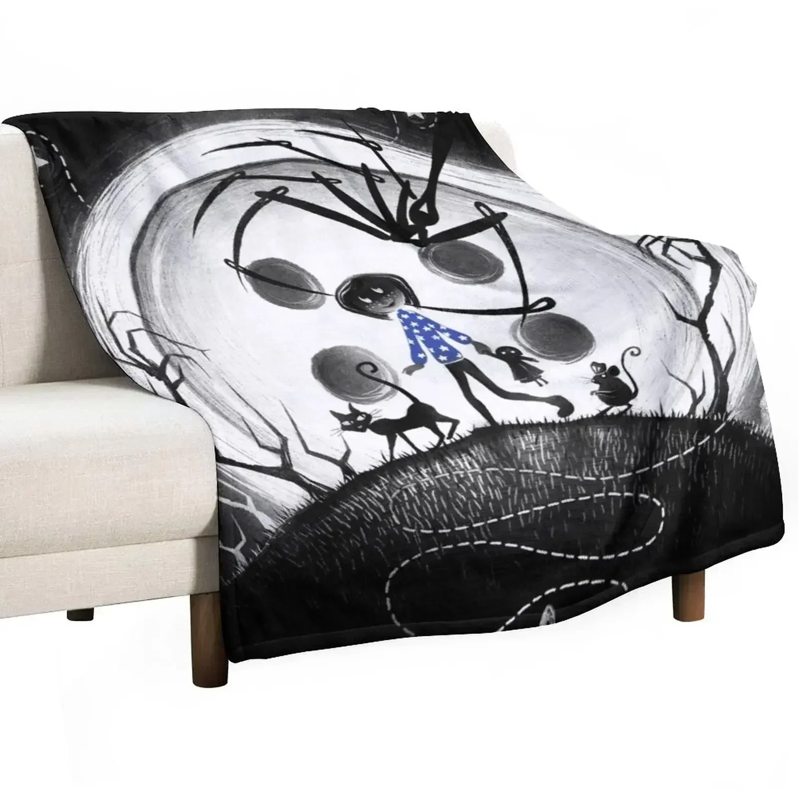 Behind The Door Throw Blanket Giant Sofa Bed Fashionable warm winter christmas gifts Winter beds Summer Blankets