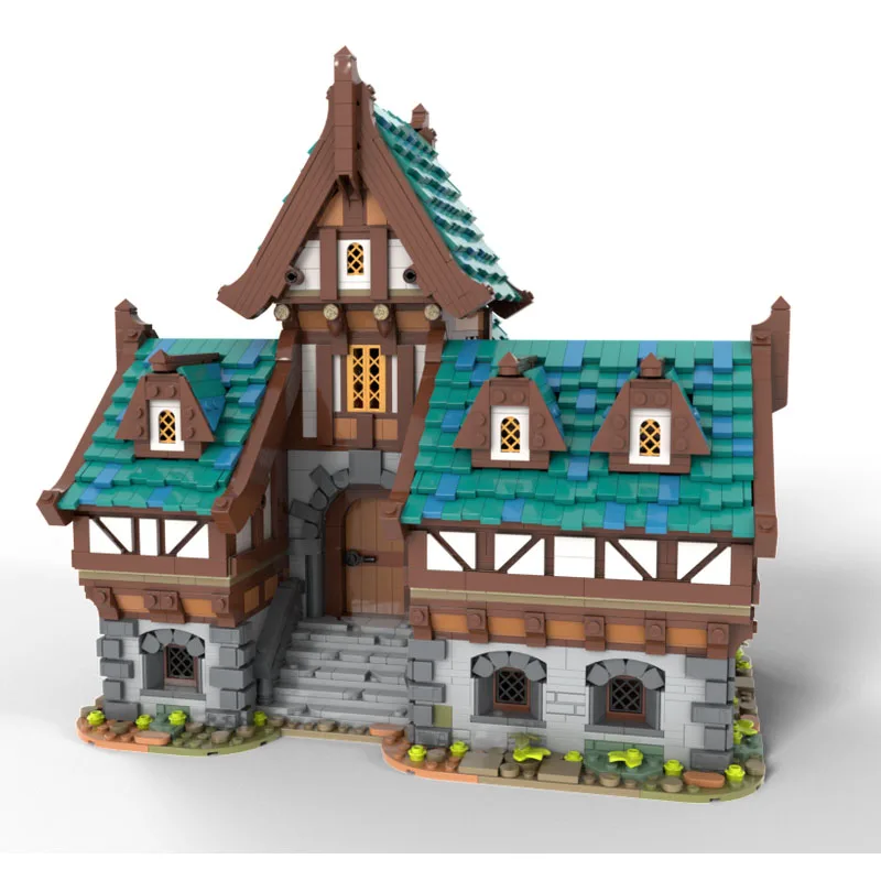 Bloc de construction MOC, nouveau produit exquis, modèle de chevalier médiéval, technologie de taverne, jouet modulaire pour enfants, cadeau, ensemble d'assemblage à monter soi-même