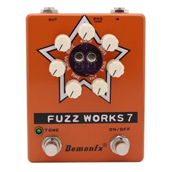 Demonfx Fuzz Works (Fábrica) 7 Pedal de efecto de bajo para guitarra