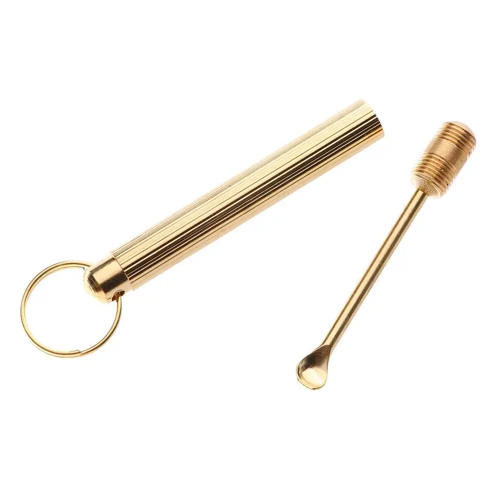 Attached A Key Ring Portable Folding Type Health Care Ear Cleaning Tool Curette Ear Dig Tools Ear Spoon Ear Wax Removal Tools