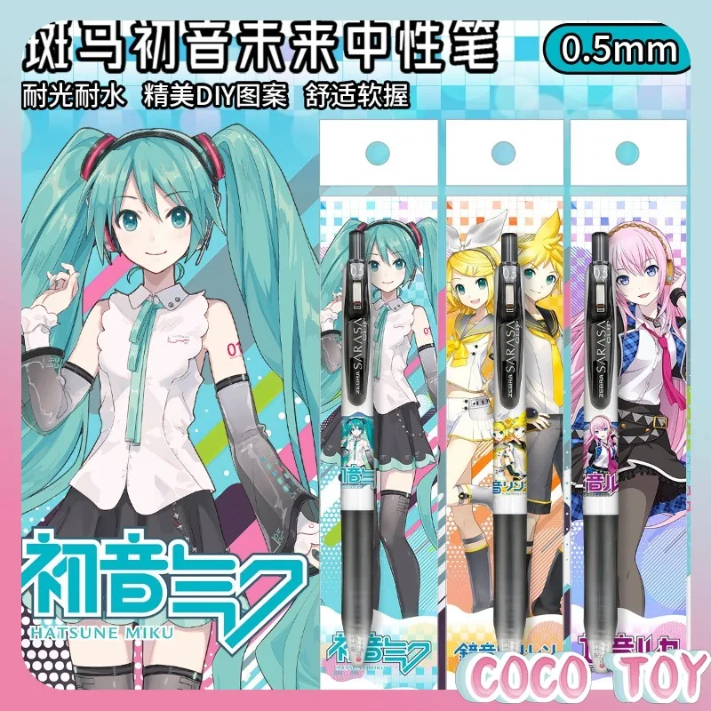 Nuevo Bolígrafo de Gel con Adhesivos DIY de Edición Limitada de Hatsune Miku y Megurine Luka de ZEBRA Japón, 0.5 mm, Regalo Coleccionable para Escritura