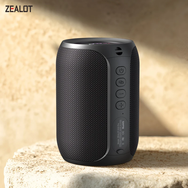 ZEALOT-S32PRO 15W 휴대용 블루투스 5.2 스피커 야외 방수 무선 TWS 미니 열 상자 스피커 야외 TF 카드