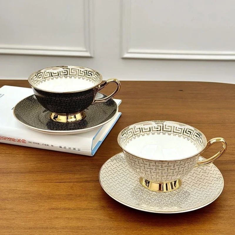 

Набор кофейных кружек с костями, керамическая классическая сетка, наборы кофейных посуды с подарочной коробкой, упаковка, свадебные подарки, китайская чашка для чая, посуда для напитков