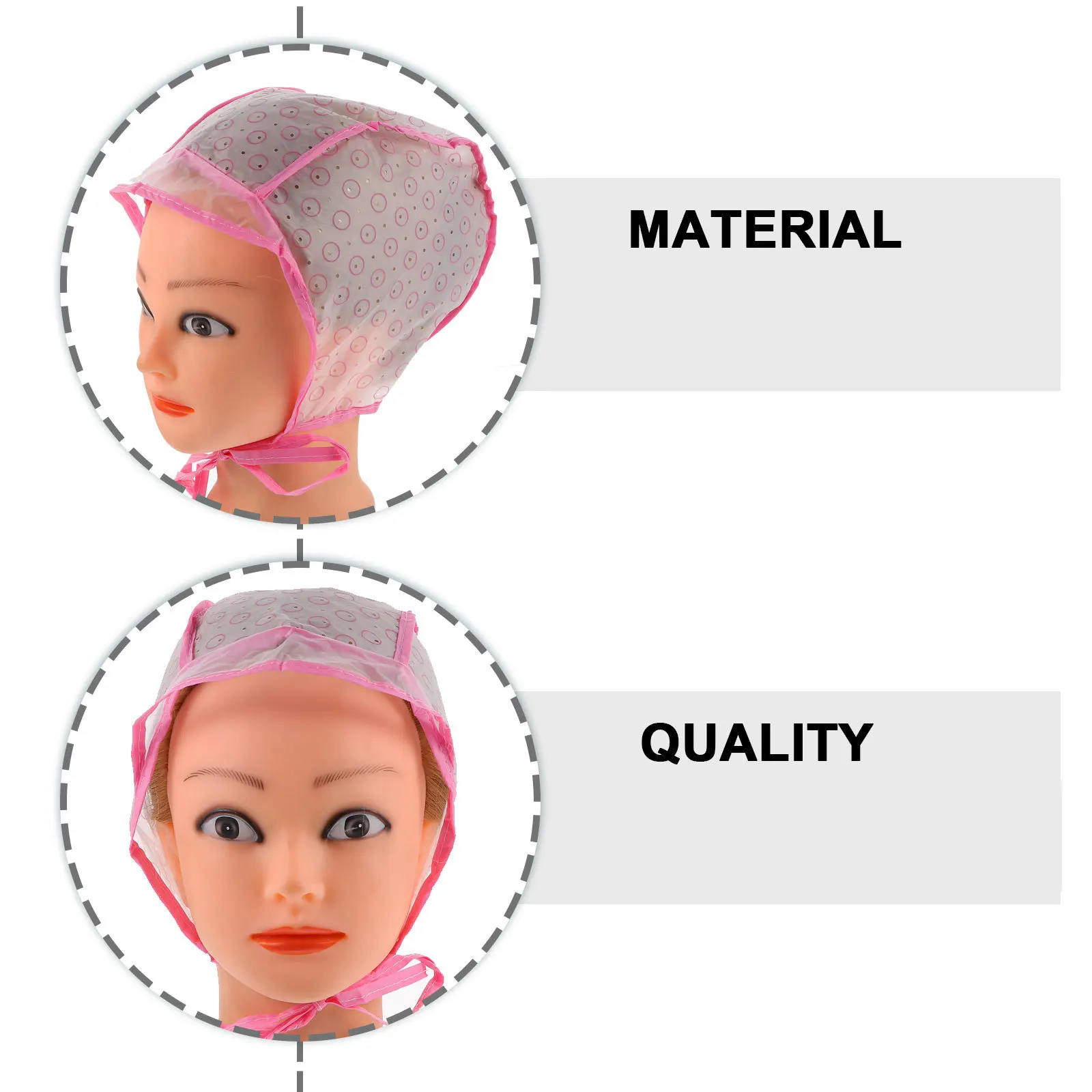 

6pcs Highlight Cap Kit Hair Dye Tools For Home Salon Use Easy Diy Coloring Styling Set Includes Hooks For Women Girls